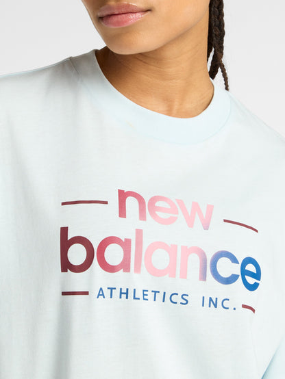 New Balance Women's Reimagined Oversize Blue Tee