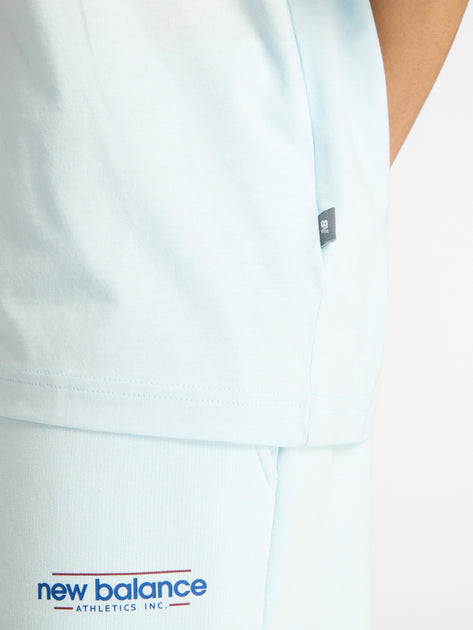 New Balance Women's Reimagined Oversize Blue Tee