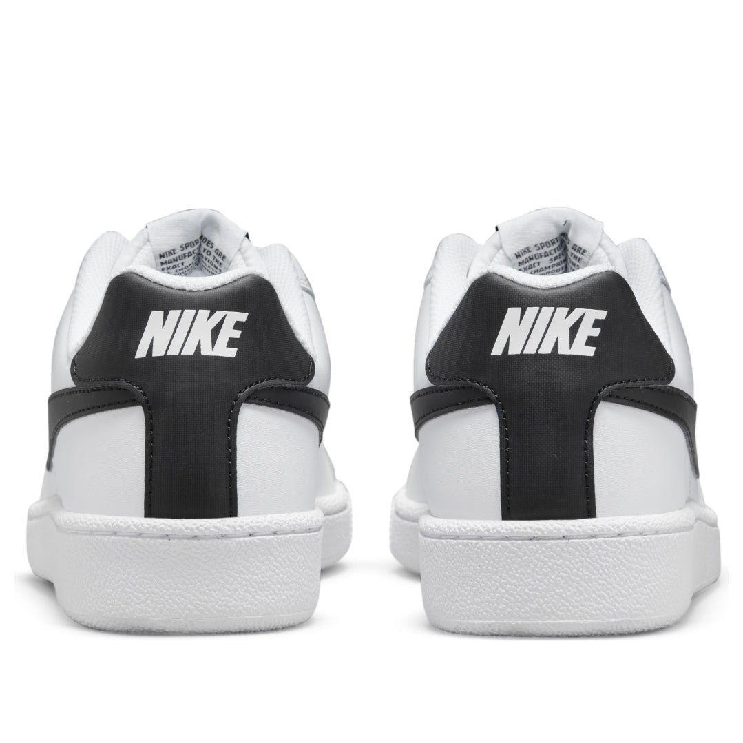 NIKE MEN'S COURT ROYALE WHITE/BLACK SNEAKER SHOES