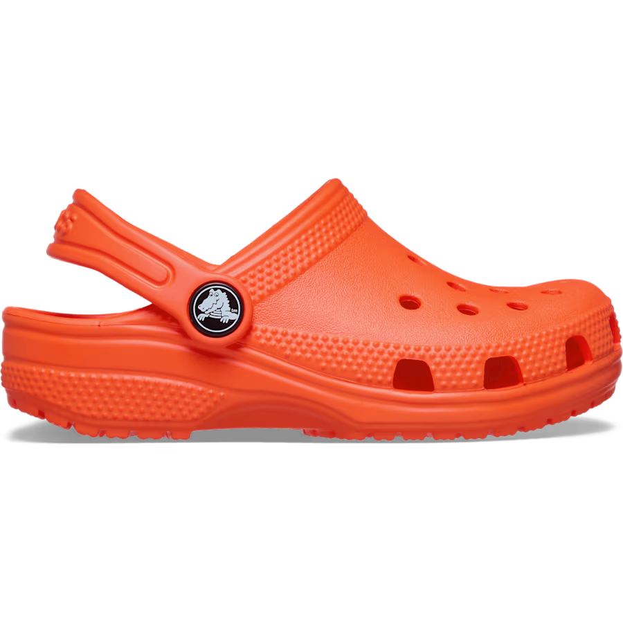 CROCS KID'S CLASSIC SHOCKING ORANGE CLOG