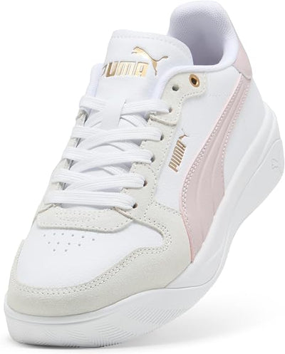 PUMA WOMEN'S COURT BAE OG WHITE/PINK SNEAKER SHOES