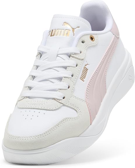 PUMA WOMEN'S COURT BAE OG WHITE/PINK SNEAKER SHOES