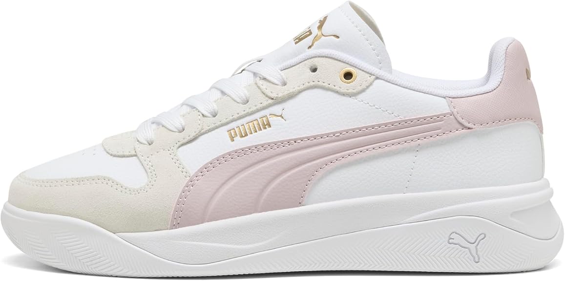 PUMA WOMEN'S COURT BAE OG WHITE/PINK SNEAKER SHOES
