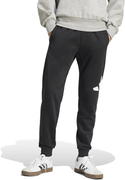 ADIDAS MEN'S BIG LOGO FLEECE BLACK TRACKPANT