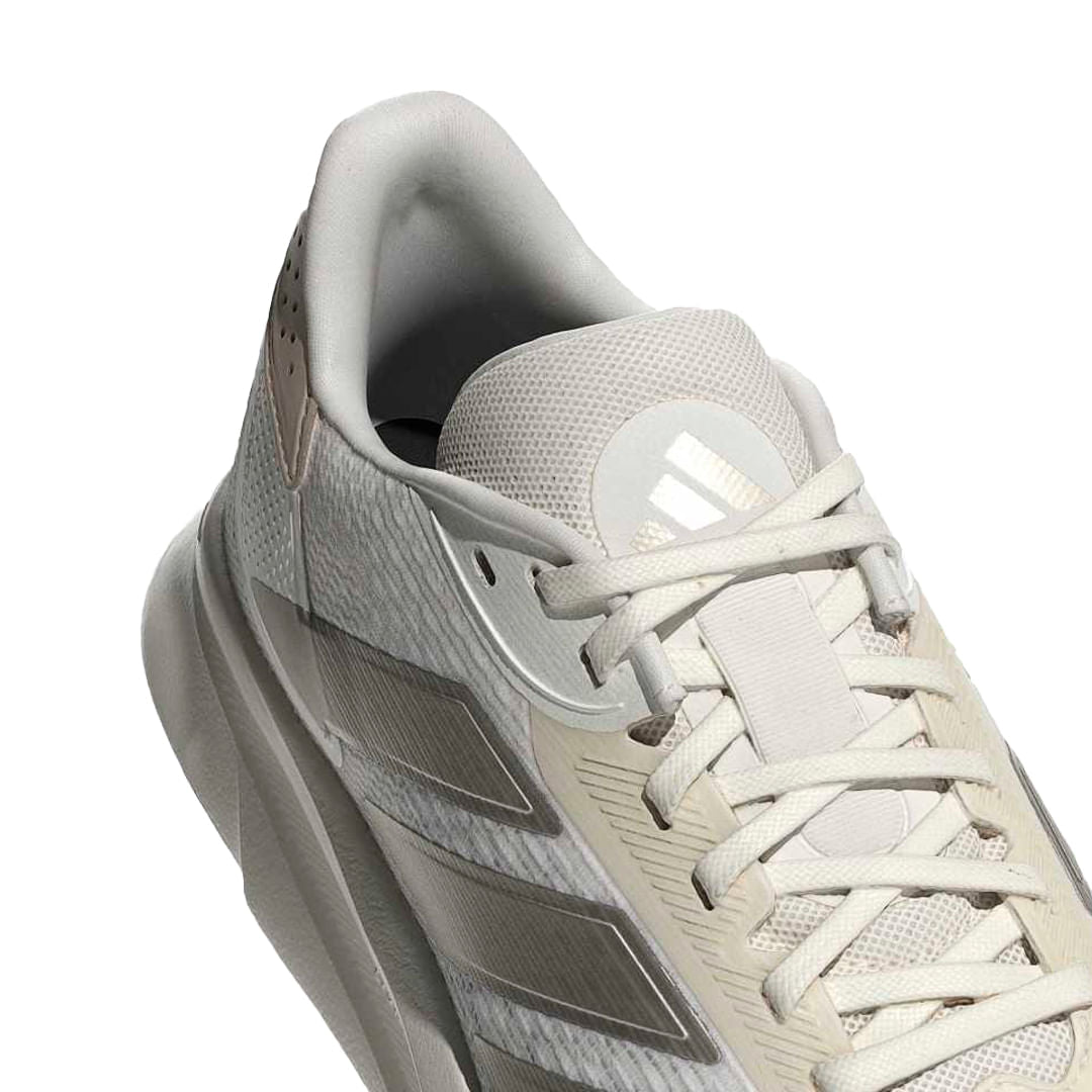 ADIDAS MEN'S DURAMO SL 2 WHITE/METALLIC RUNNING SHOES