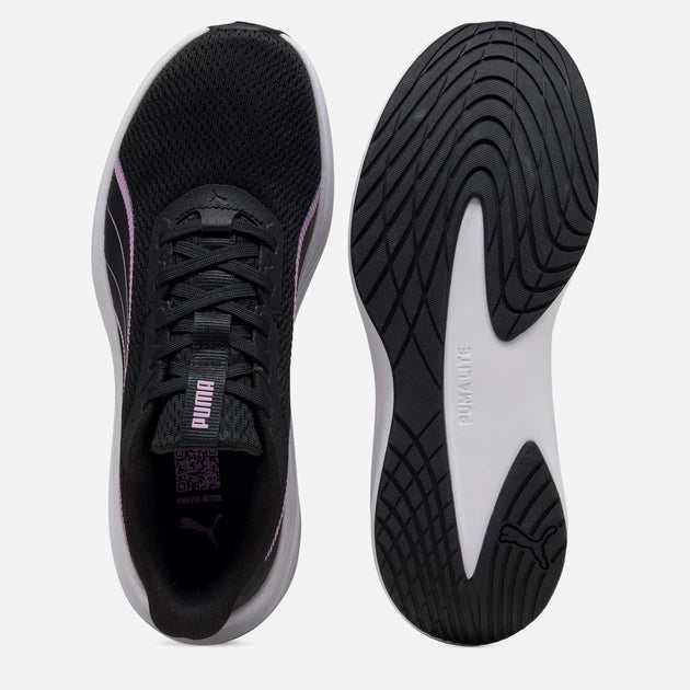 PUMA WOMEN'S DASHER LITE BLACK/MAUVE RUNNING SHOES