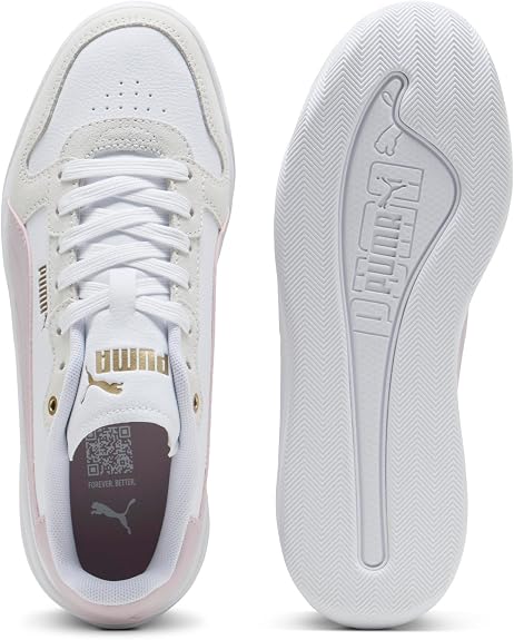 PUMA WOMEN'S COURT BAE OG WHITE/PINK SNEAKER SHOES