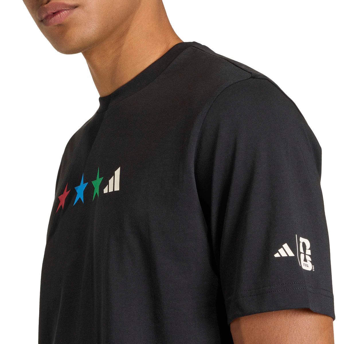 Adidas Men's Fifa World Cup Graphic Black Tee