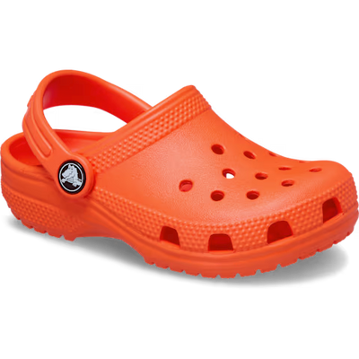 CROCS KID'S CLASSIC SHOCKING ORANGE CLOG