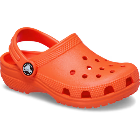 CROCS KID'S CLASSIC SHOCKING ORANGE CLOG