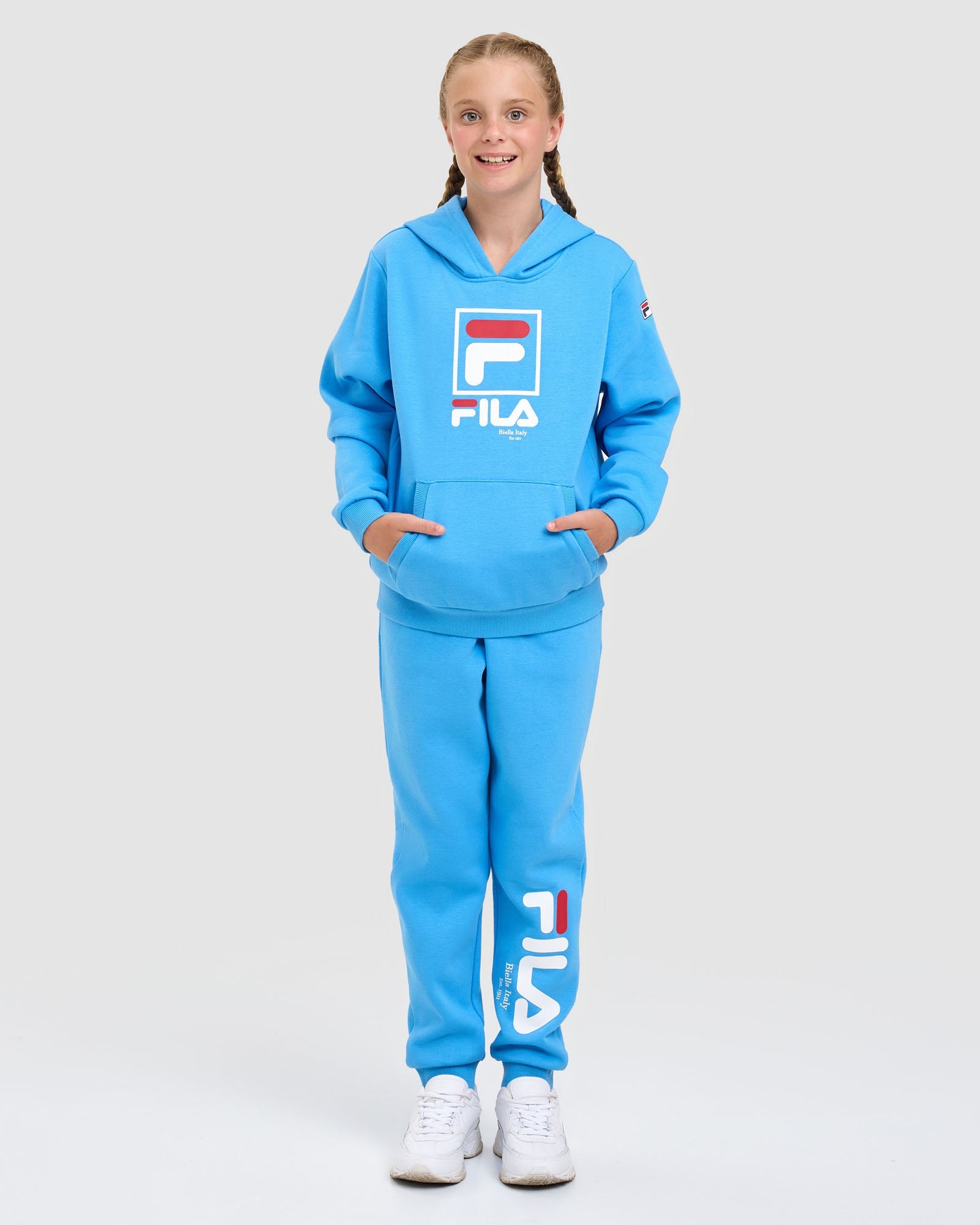 Fila Kid's Bailey Blue Hoodie