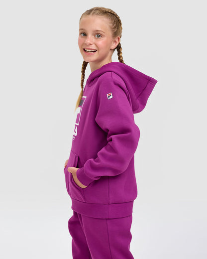 Fila Kid's Bailey Purple Hoodie
