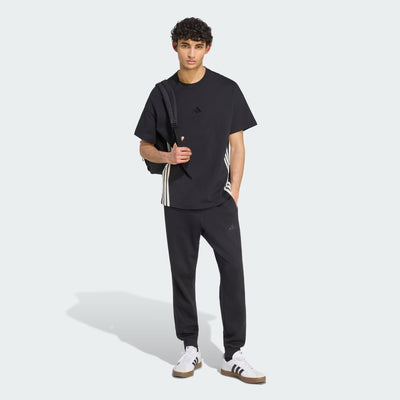 ADIDAS MEN'S KIT 3-STRIPES LOOSE BLACK/OFF WHITE TEE