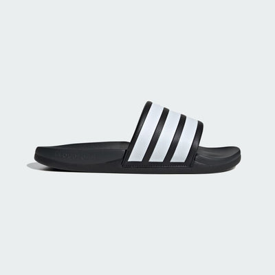 Adidas Unisex Adilette Comfort 2.0 Black/White Sldies