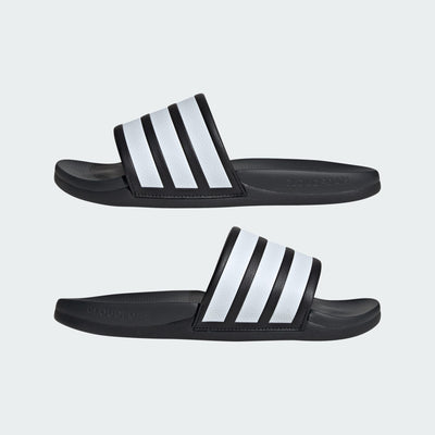 Adidas Unisex Adilette Comfort 2.0 Black/White Sldies
