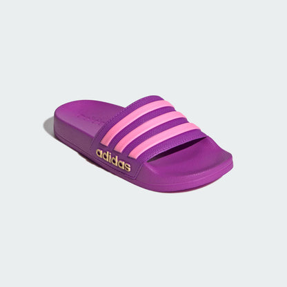 ADIDAS KID'S ADILETTE SHOWERT PURPLE SLIDES