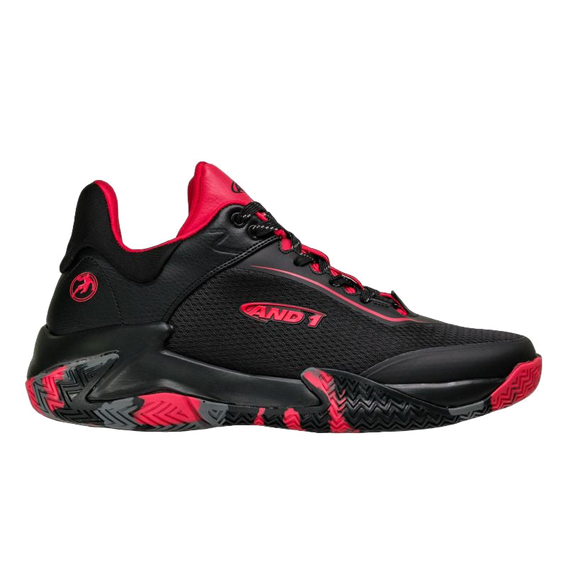 AND 1 MEN'S BALLER RED/BLACK BASKETBALL SHOES
