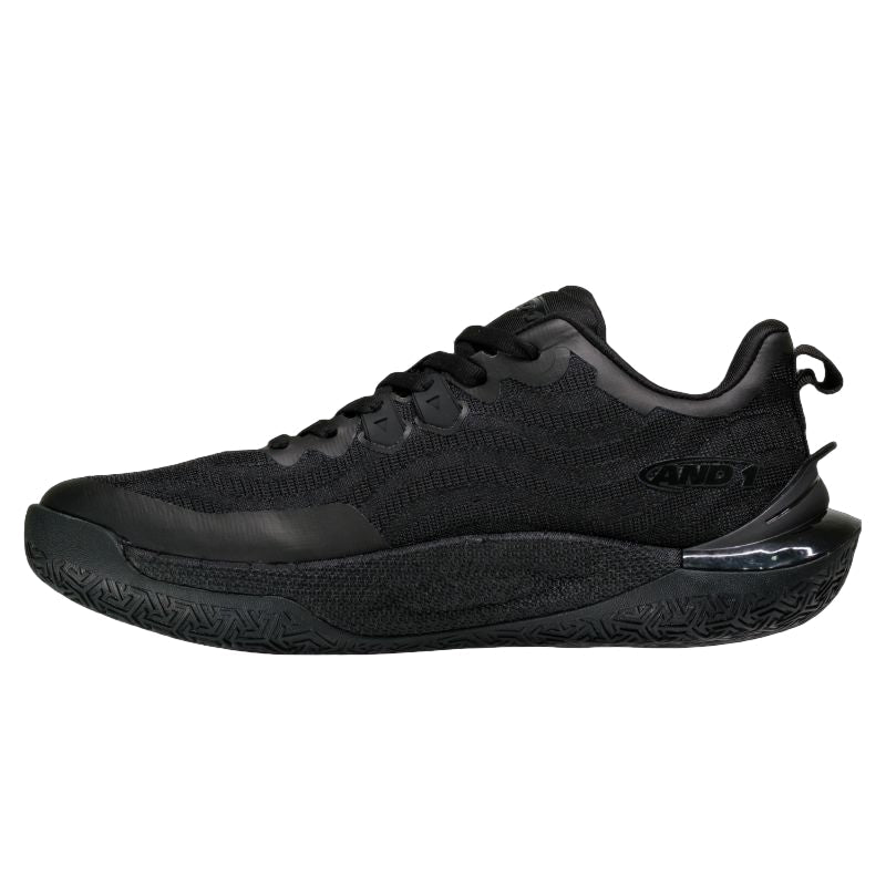 AND 1 MEN'S XLR8 TRIPLE BLACK BASKETBALL SHOES