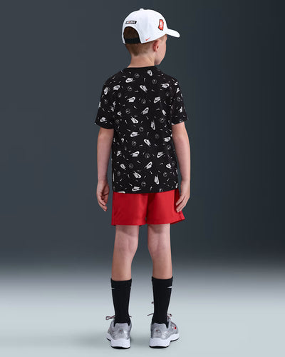 Nike Kid's Aop Boxy Black Tee