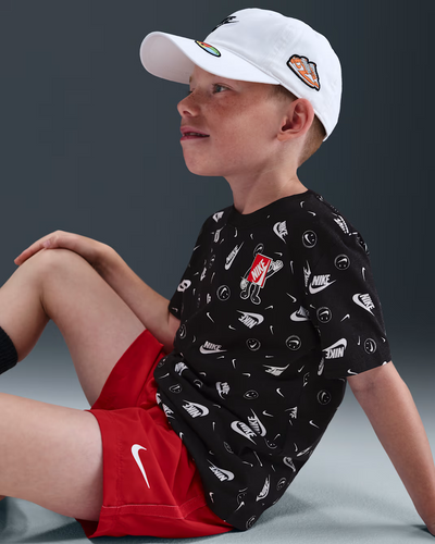 Nike Kid's Aop Boxy Black Tee