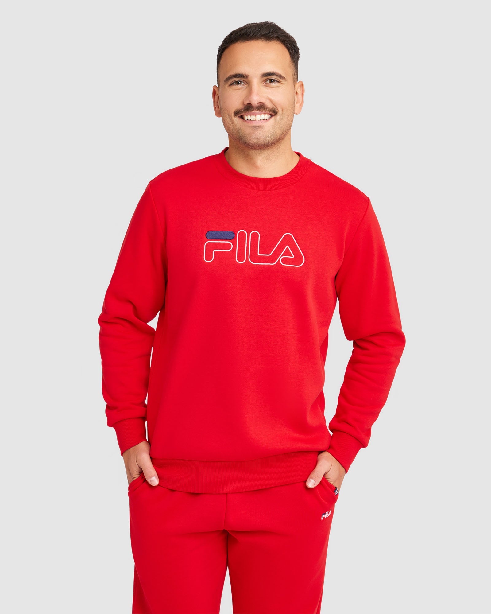 Red fila sweatshirt deals