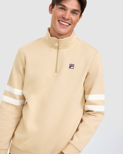 Fila Men's Bradley Semolina Quarter Zip Top
