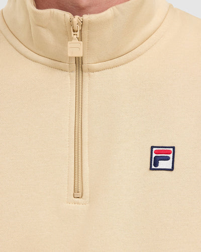 Fila Men's Bradley Beige Quarter Zip