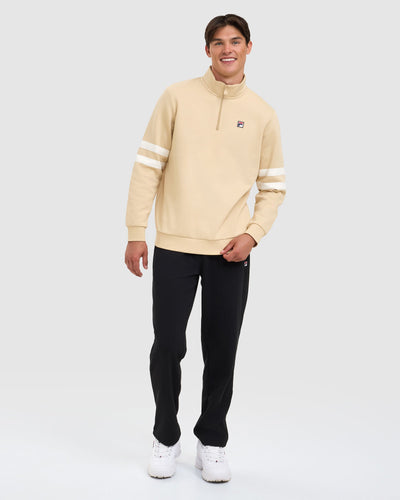Fila Men's Bradley Beige Quarter Zip