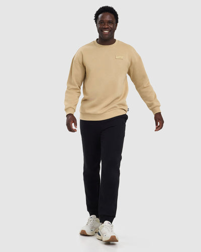 Fila Men's Byron Relaxed Crew Traverntine Sweatshirt