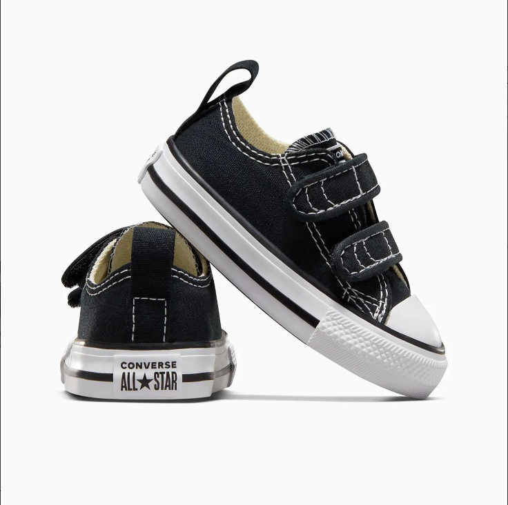 CONVERSE INFANT CHUCK TAYLOR ALL STAR 2 LOW BLACK SNEAKER SHOE INSPORT