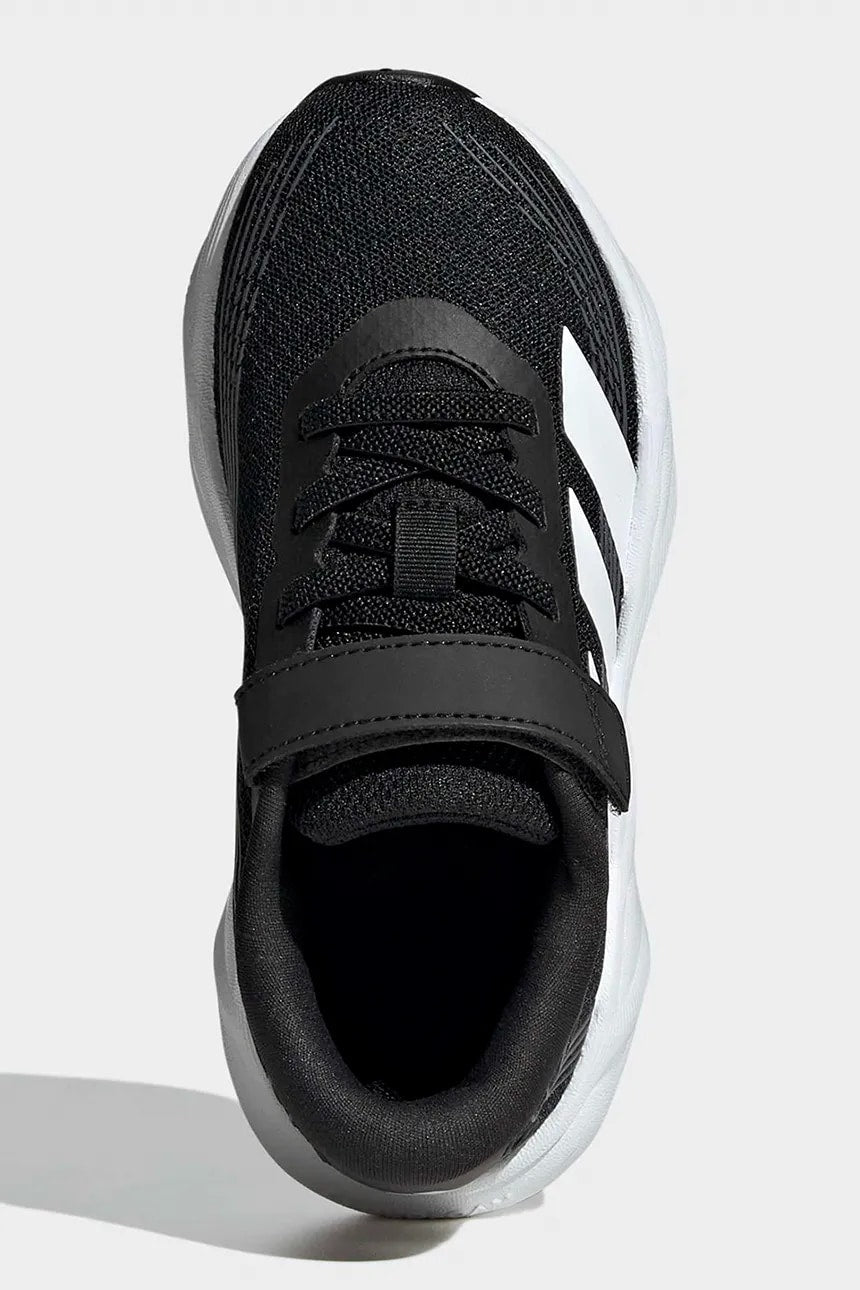 ADIDAS KID'S HOOK N' LOOP GALAXY 8 EL BLACK/WHITE RUNNING SHOES