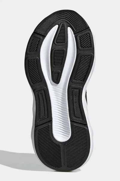 ADIDAS KID'S HOOK N' LOOP GALAXY 8 EL BLACK/WHITE RUNNING SHOES