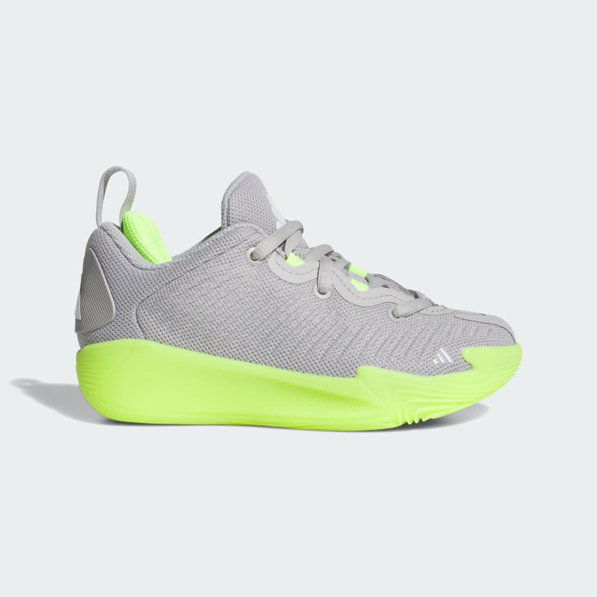 Adidas Kid's Initiation C Grey/Lemon Basketball Shoes