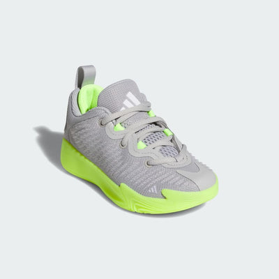 Adidas Kid's Initiation C Grey/Lemon Basketball Shoes