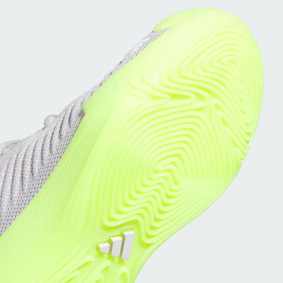 Adidas Kid's Initiation C Grey/Lemon Basketball Shoes