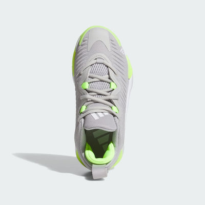 Adidas Kid's Initiation J Grey/Lemon Basketball Shoes