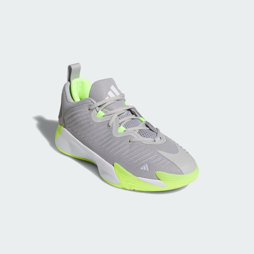 ADIDAS MEN'S INITIATION GREY/LEMON BASKETBALL SHOES
