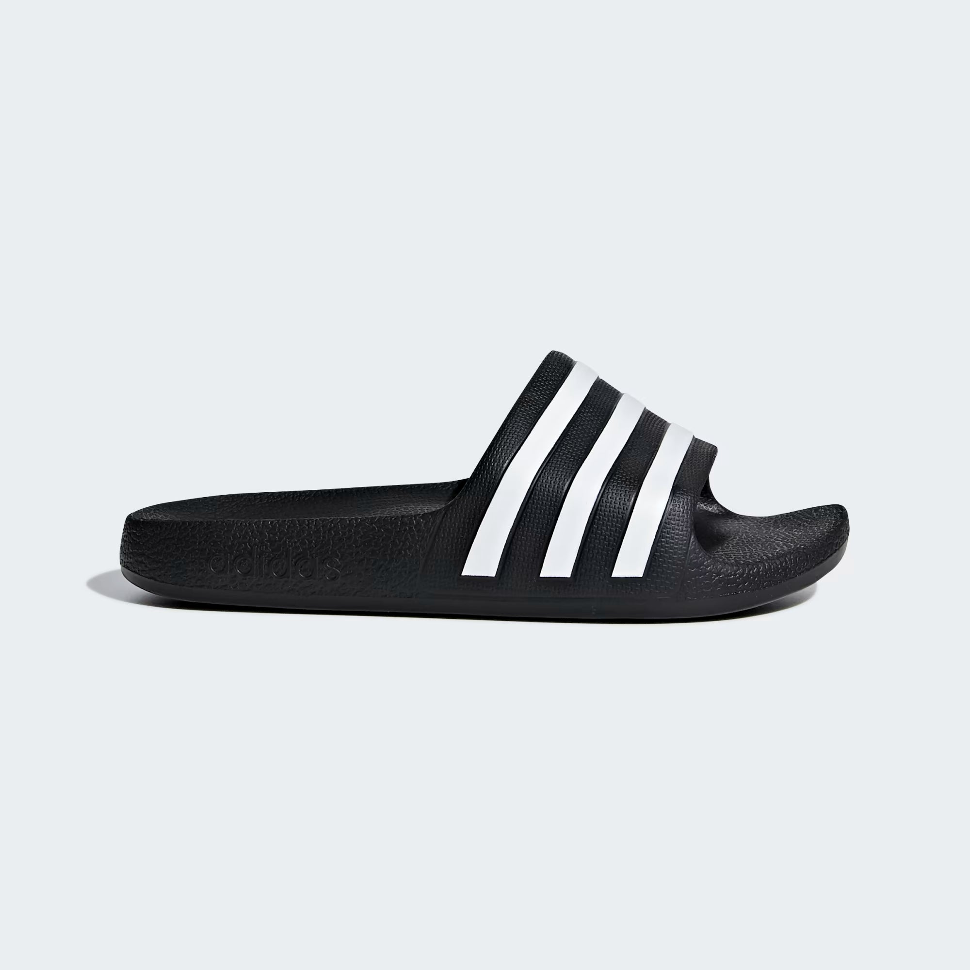 Adidas Junior Adilette Aqua Black/White Slides