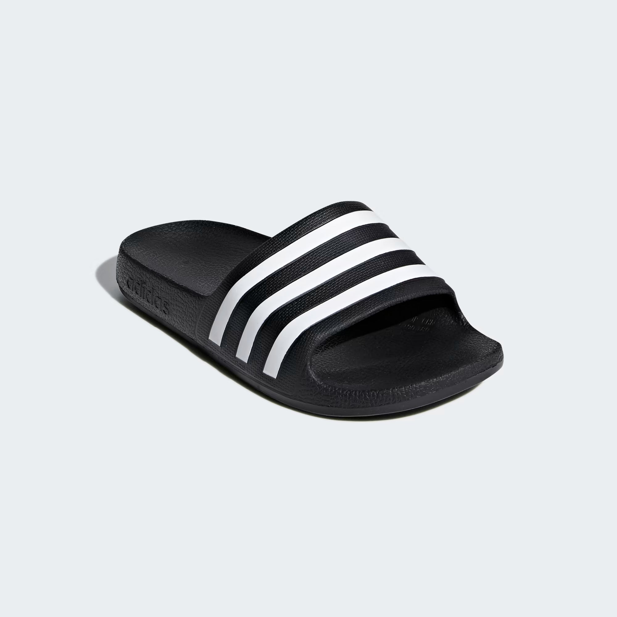 Adidas Junior Adilette Aqua Black/White Slides