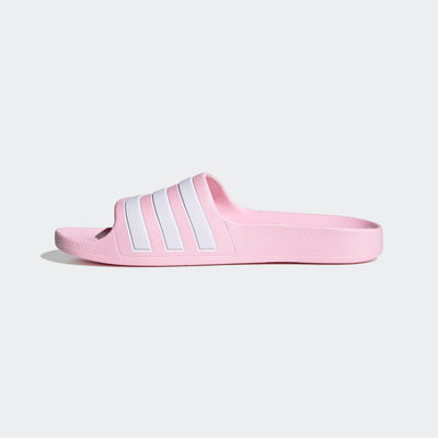 Adidas Kid's Adilette Aqua Pink/White Slides