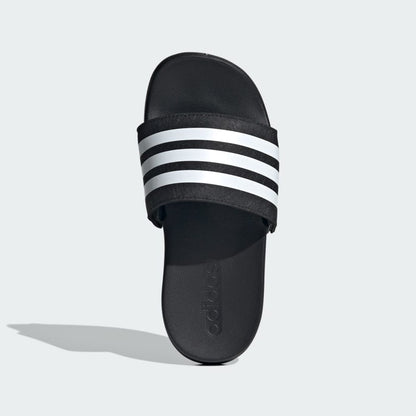 Adidas Kids Adilette Comfort Black/White Slides