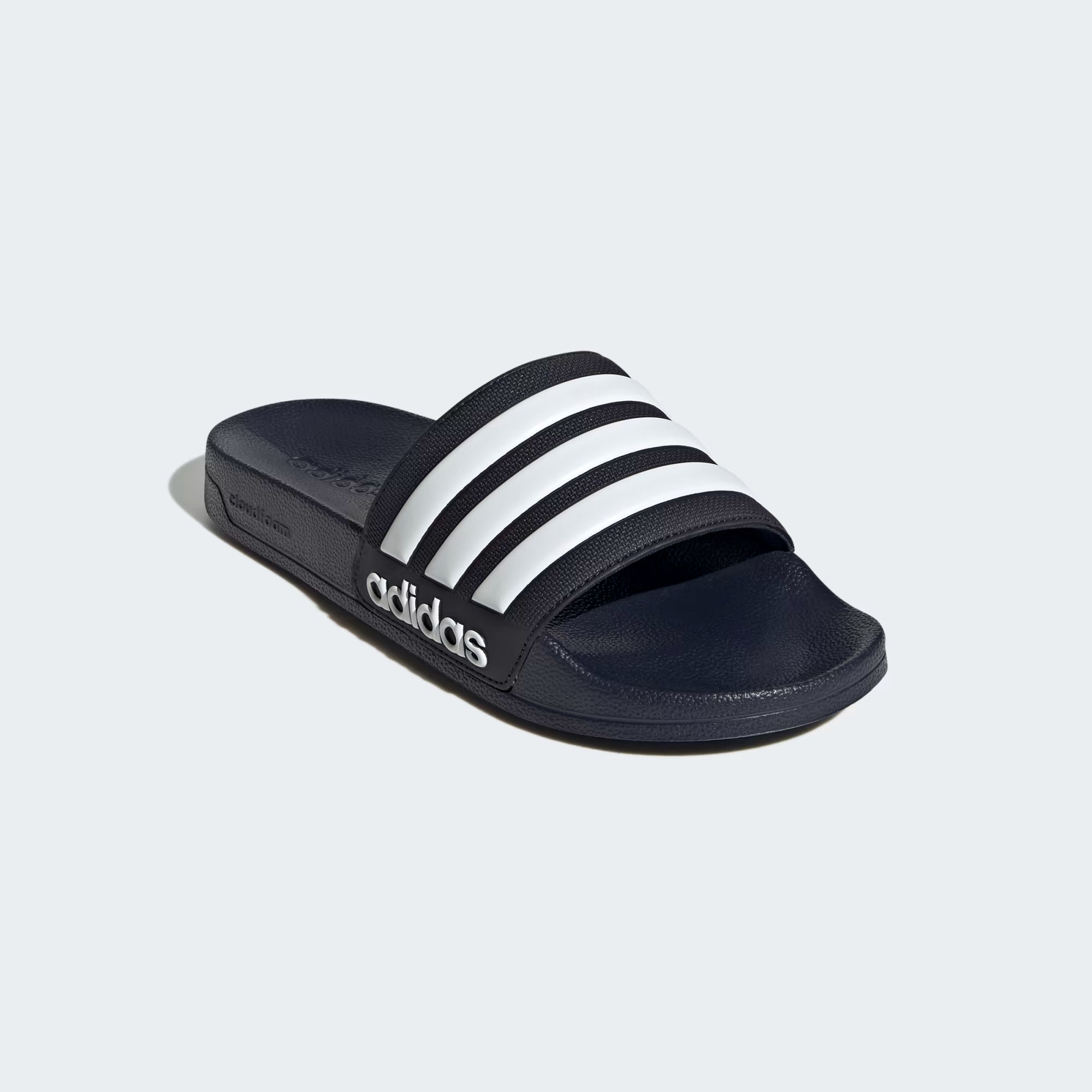 Adidas Kid's Adilette Shower Black/White Slides
