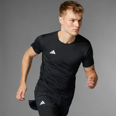 ADIDAS MEN'S ADIZERO ESSENTIALS RUNNING BLACK TEE