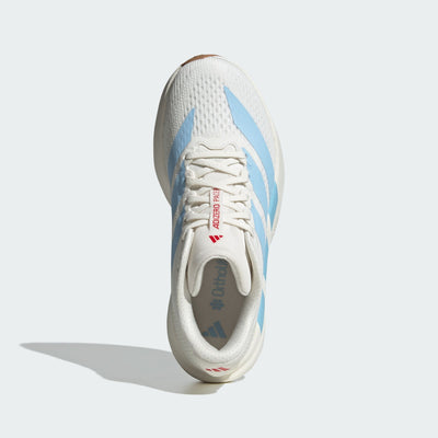 ADIDAS WOMEN'S ADIZERO PACER WHITE/BLUE RUNNING SHOES