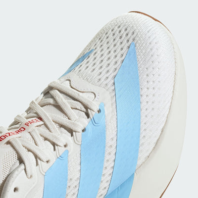 ADIDAS WOMEN'S ADIZERO PACER WHITE/BLUE RUNNING SHOES