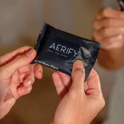 Aerify facial water wipes 