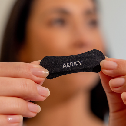 Aerify nasal strips packaging - breathe better sleep aid