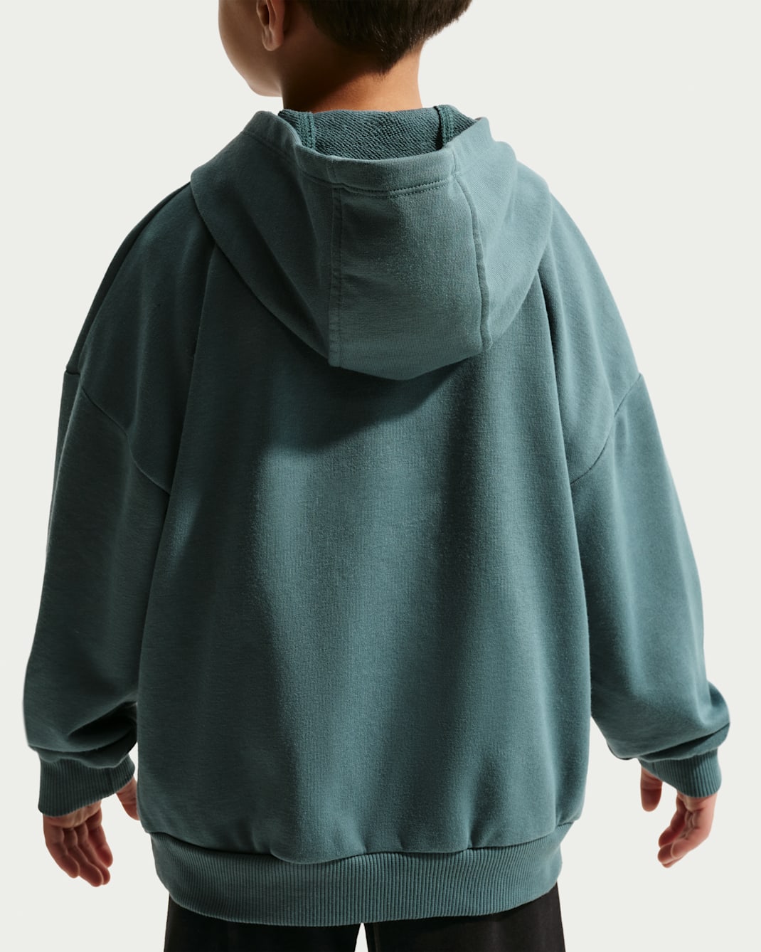 Nike Kid's In The Zone Oversized French Terry Teal Blue/Black Tracksuit Set