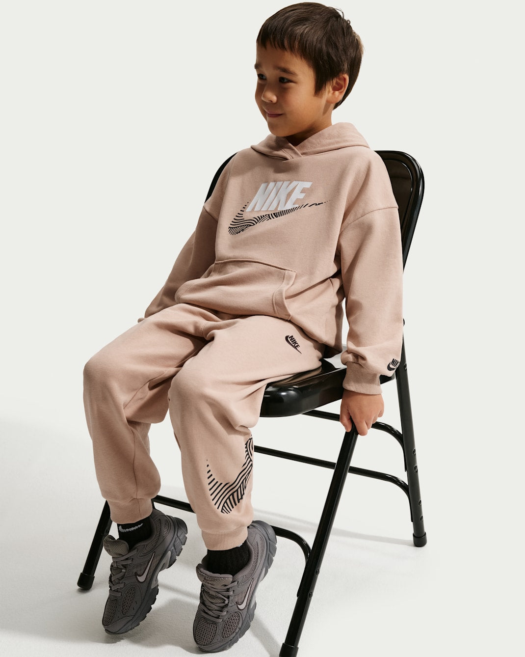 Nike Kid's In The Zone Oversized French Terry Hemp Tracksuit Set
