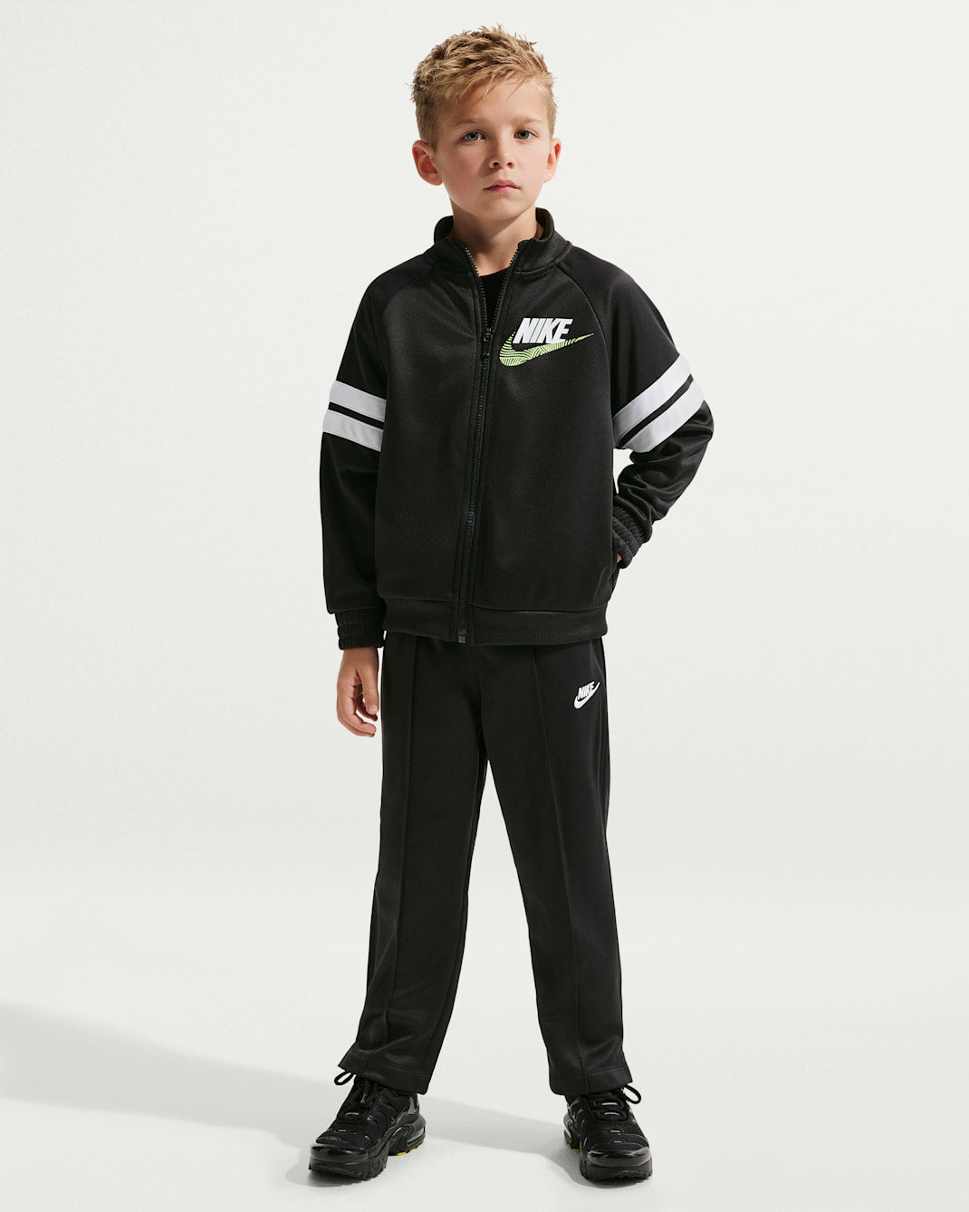 Nike Kid's In The Zone Oversized Black Tracksuit Set